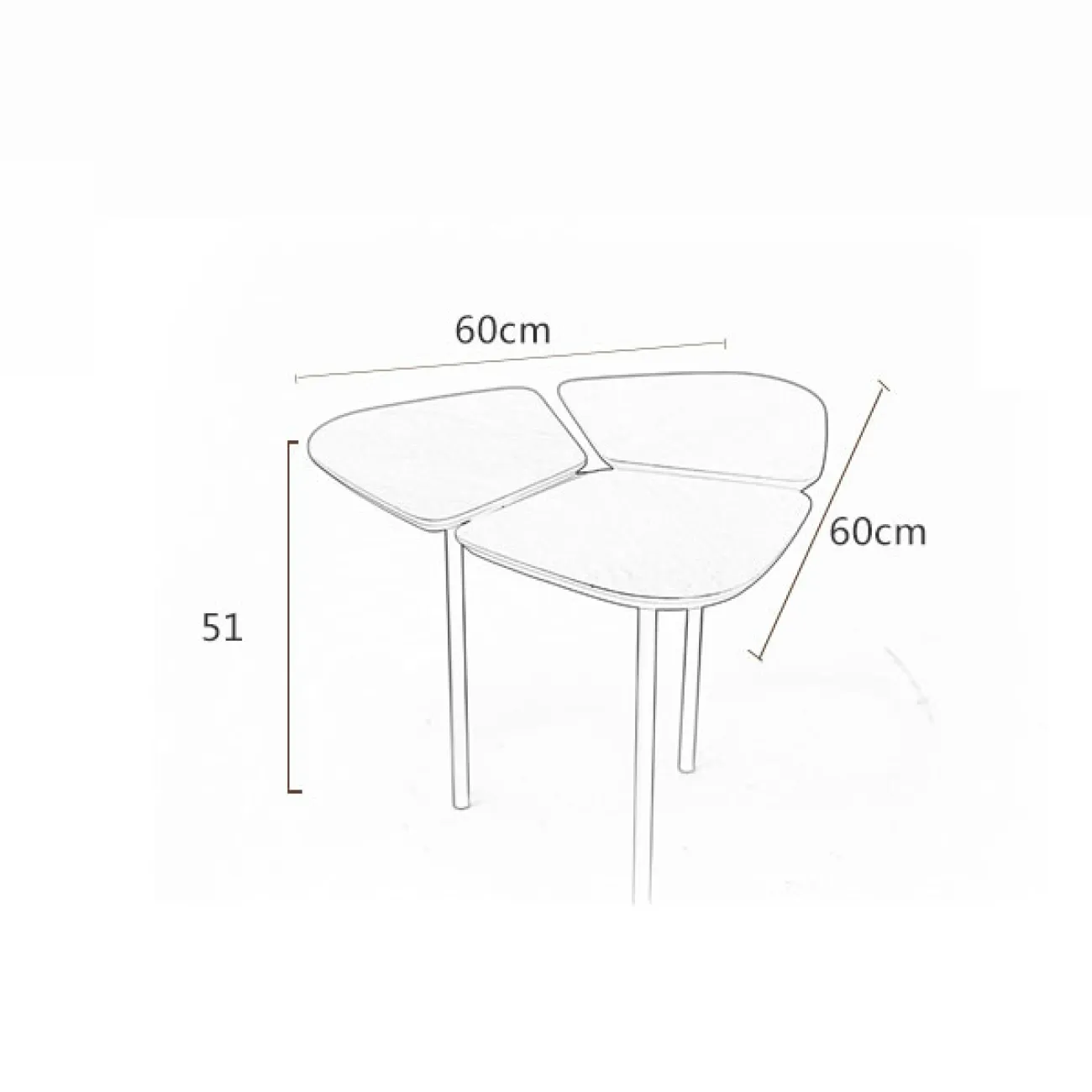 Дизайнерский журнальный столик LaLume-AP00233