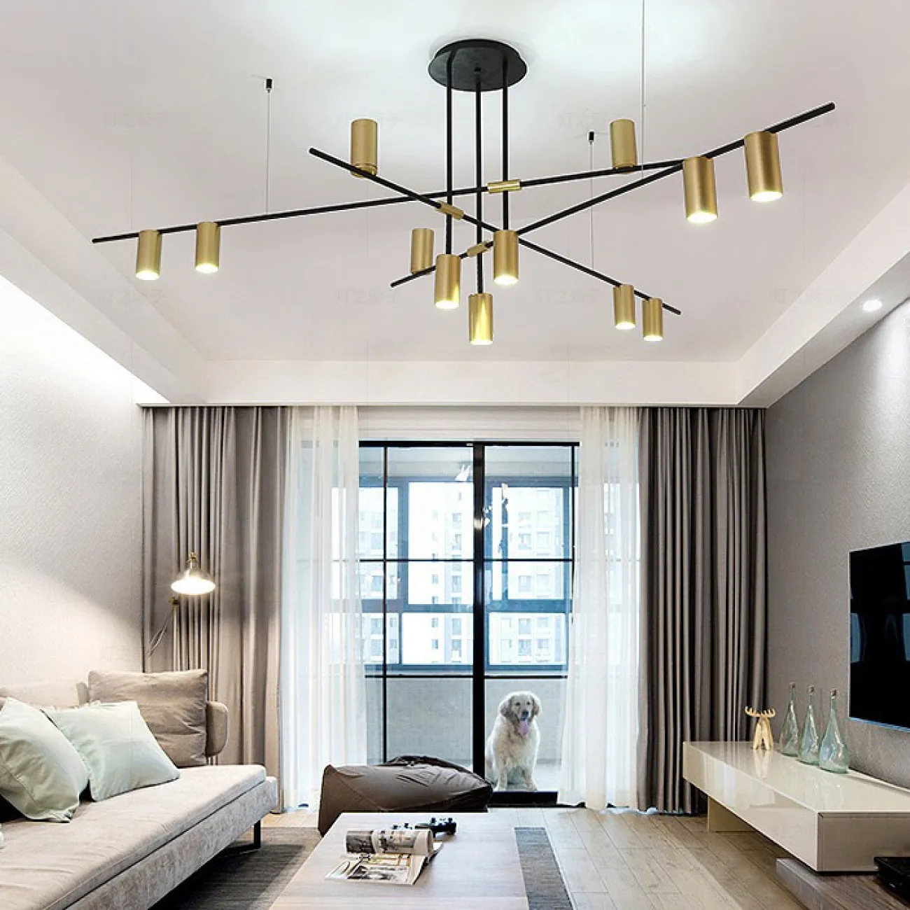 Потолочная люстра CASA N L12 Brass от ImperiumLoft Потолочная люстра CASA N L12 Brass от ImperiumLoft