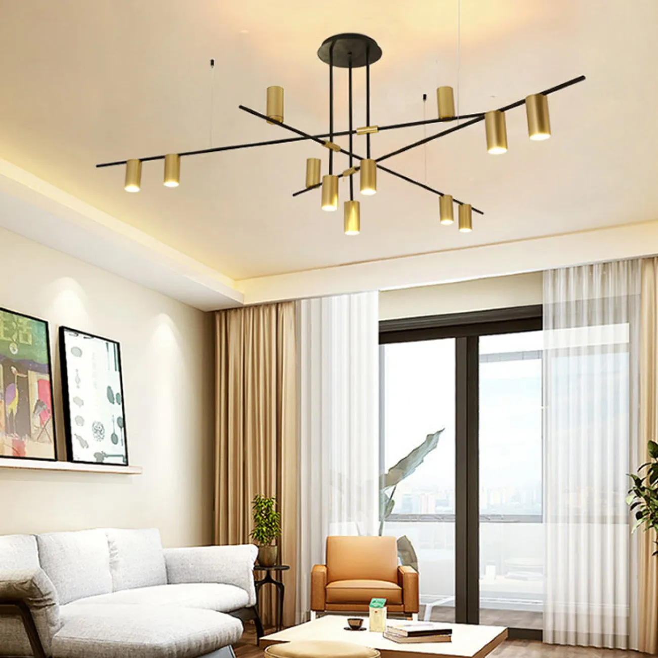 Потолочная люстра CASA N L12 Brass от ImperiumLoft Потолочная люстра CASA N L12 Brass от ImperiumLoft