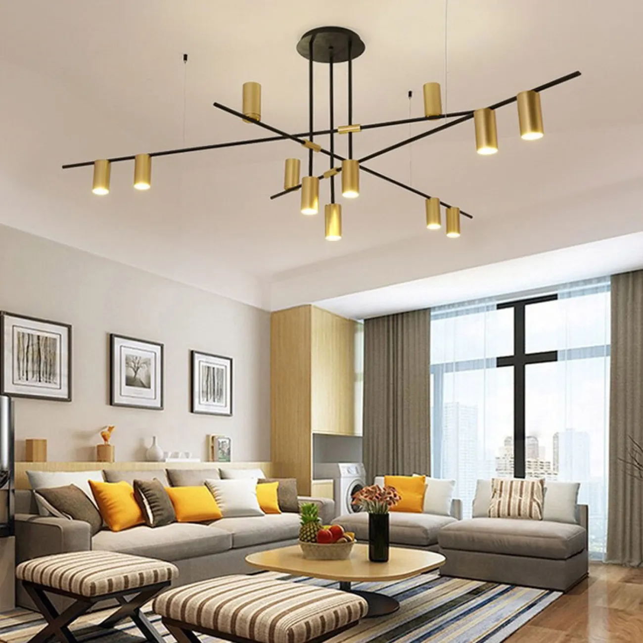 Потолочная люстра CASA N L12 Brass от ImperiumLoft Потолочная люстра CASA N L12 Brass от ImperiumLoft