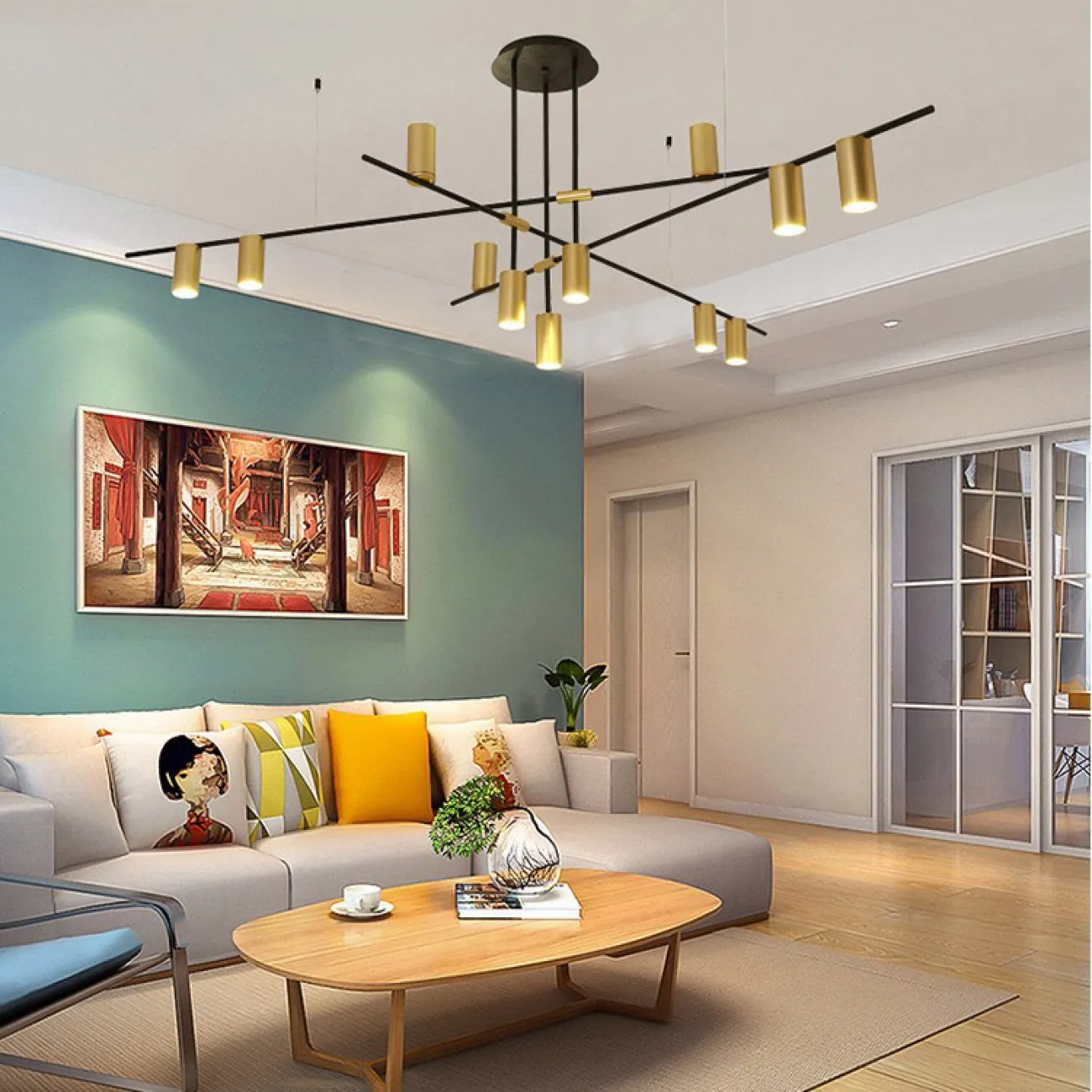 Потолочная люстра CASA N L12 Brass от ImperiumLoft