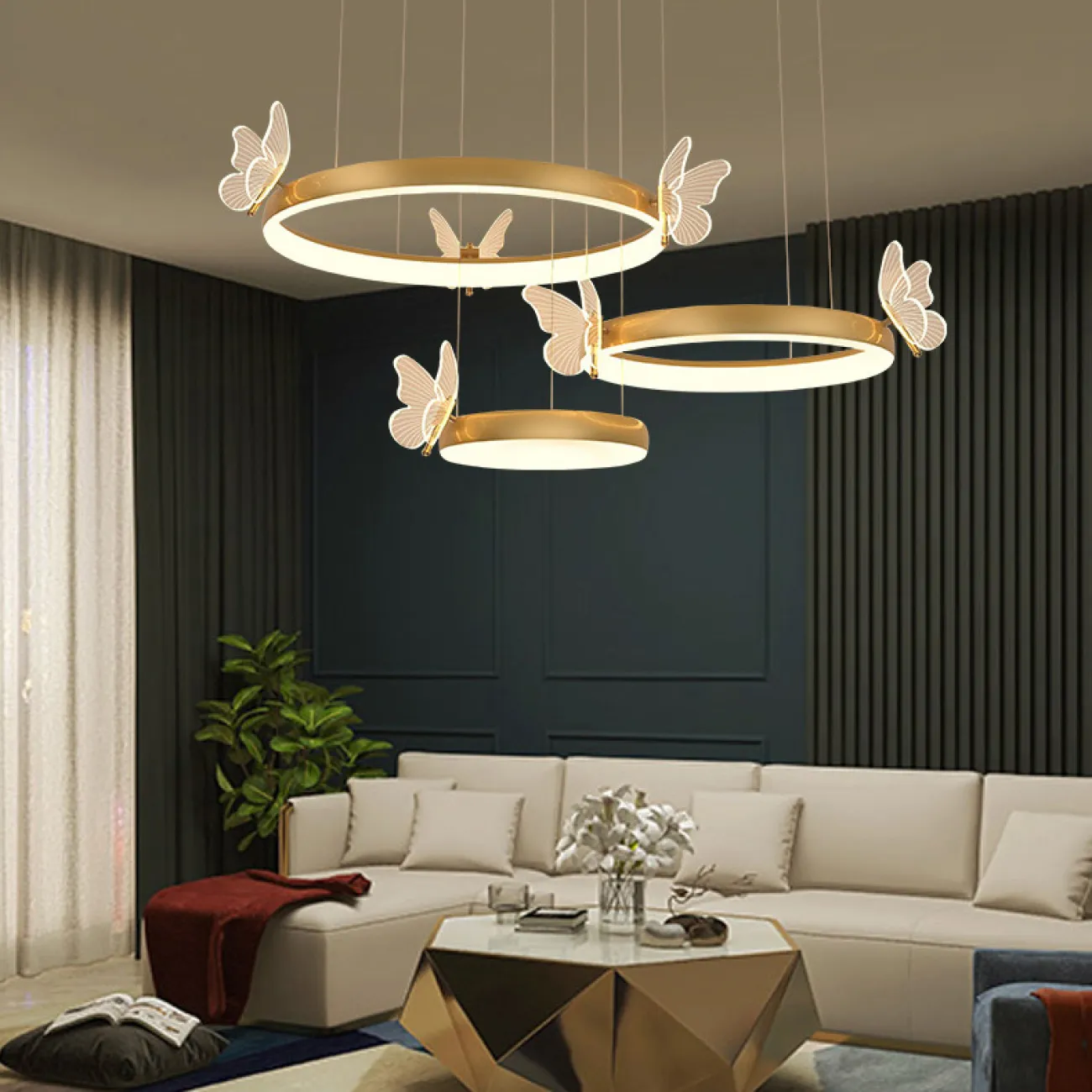 Подвесная люстра BABETTA D A D40 Brass от ImperiumLoft