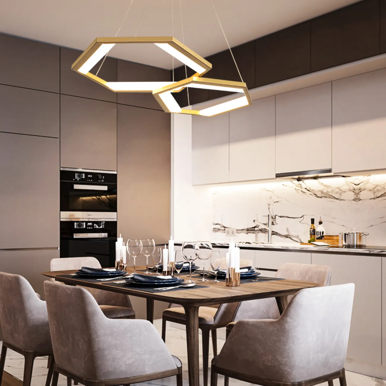 Подвесная люстра VENEZIA D45 4000К от ImperiumLoft