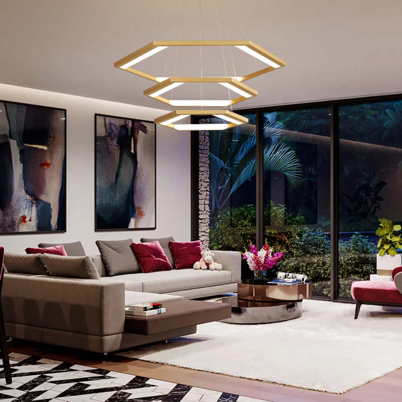 Подвесная люстра VENEZIA D45 4000К от ImperiumLoft