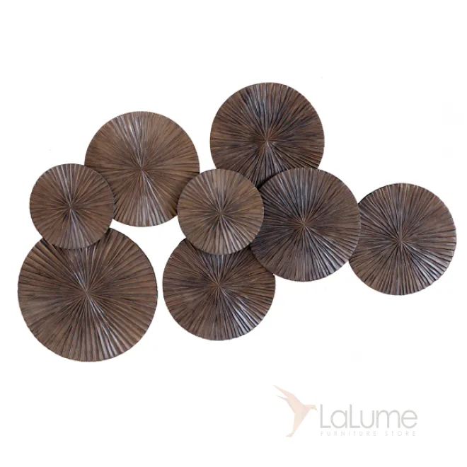 Арт-объект Apollo Brown Wall Plaque Disc от LaLume