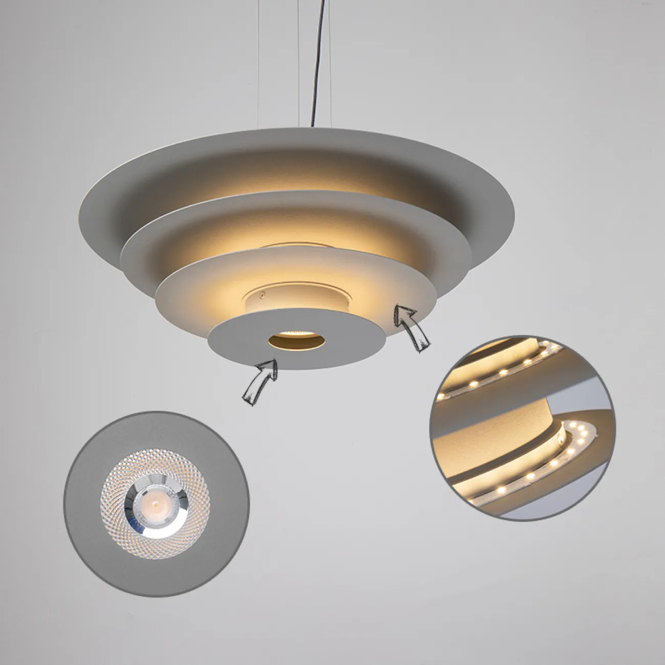 Подвесной светильник  JELICA Grey от ImperiumLoft