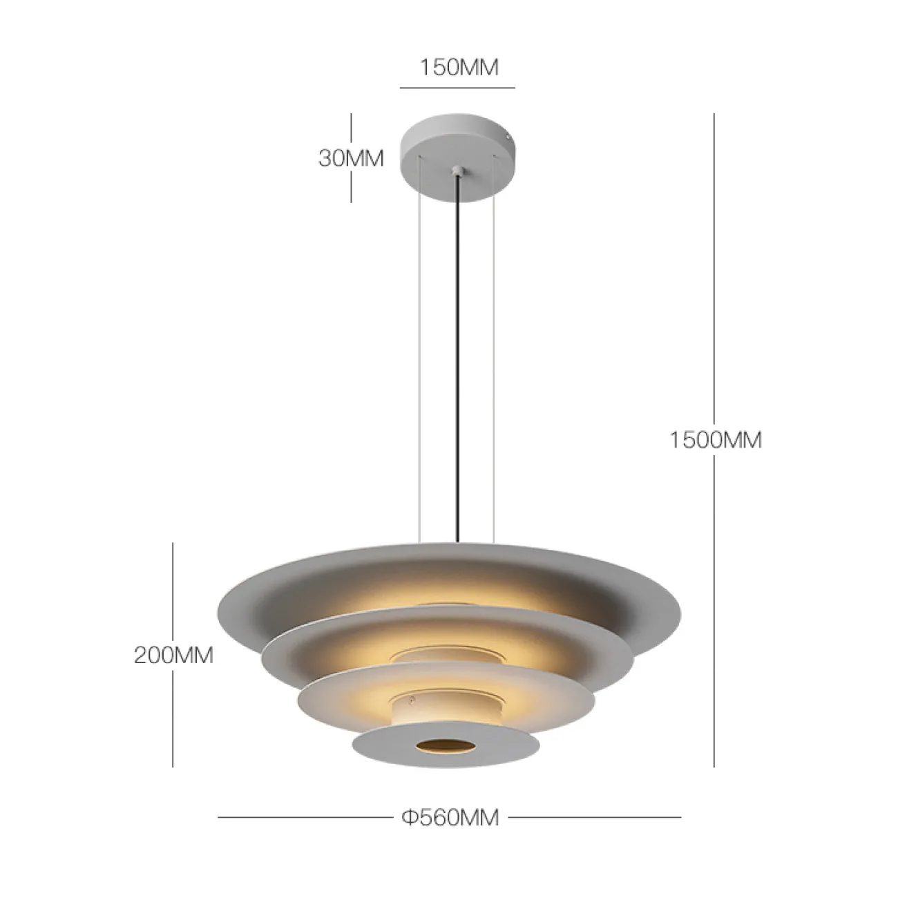 Подвесной светильник  JELICA Grey от ImperiumLoft