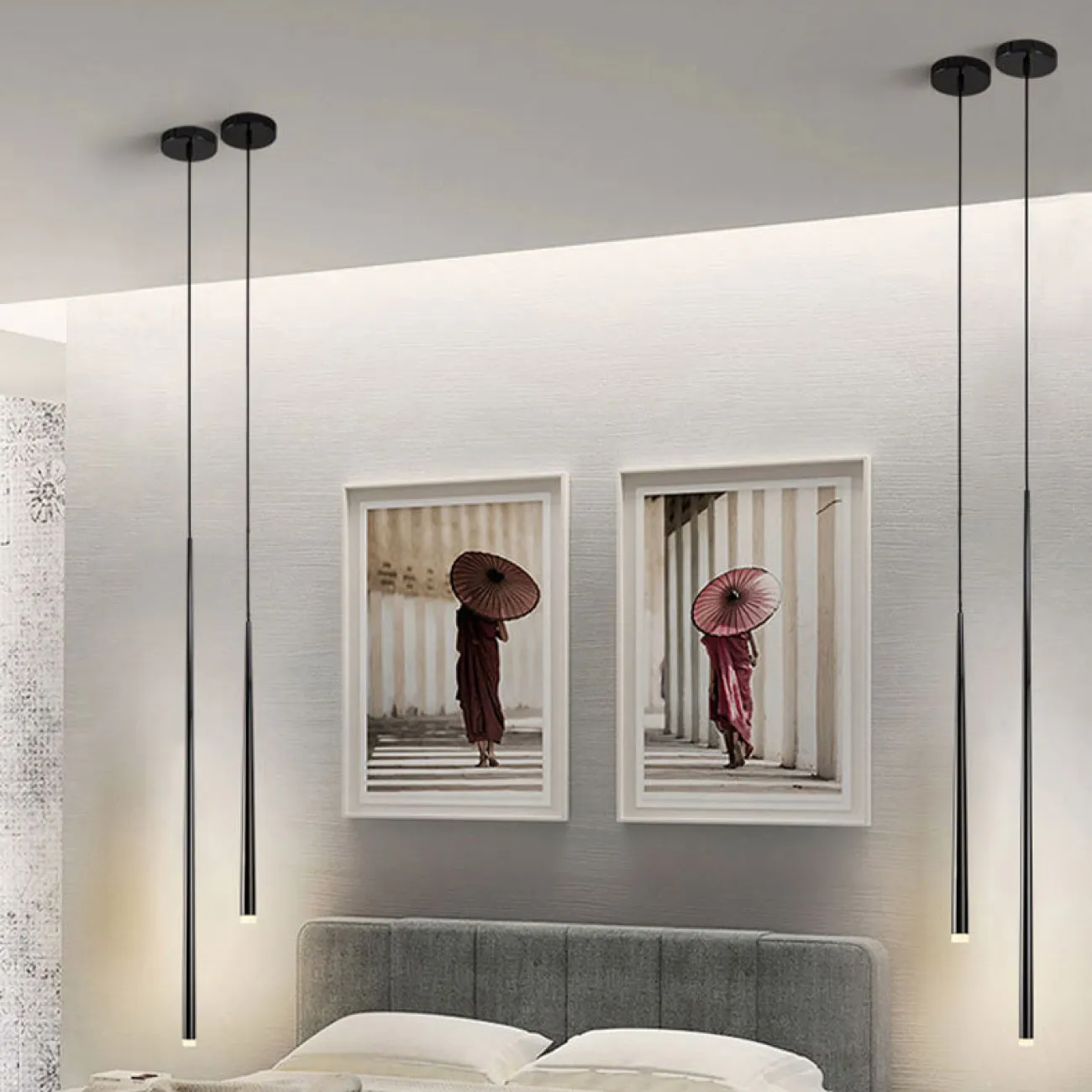 Подвесной светильник LAIRD black H 60 от ImperiumLoft