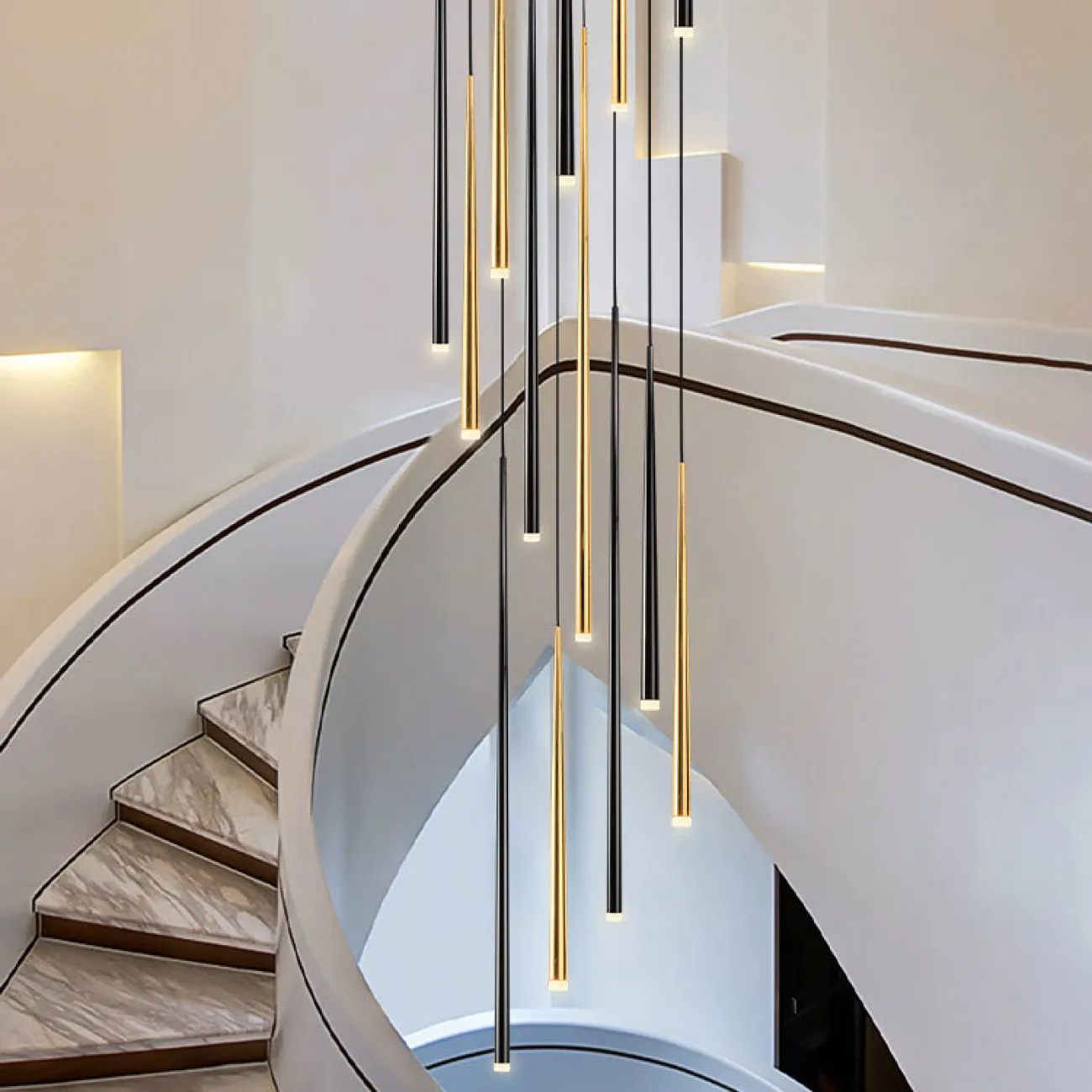 Подвесной светильник LAIRD black H 60 от ImperiumLoft