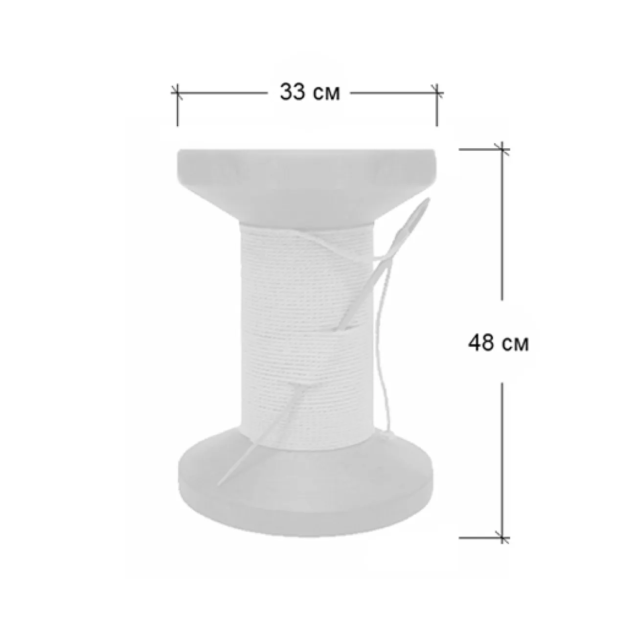 Дизайнерский табурет Thread Reel Wooden Stool от LaLume