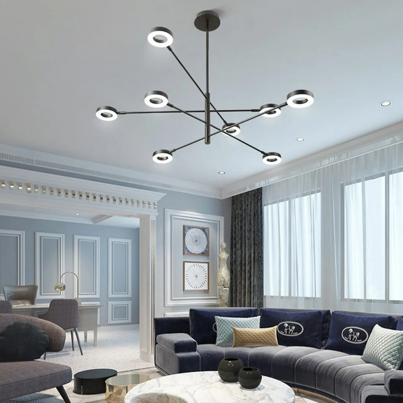 Подвесная люстра ATISSA L 8 D155 от ImperiumLoft
