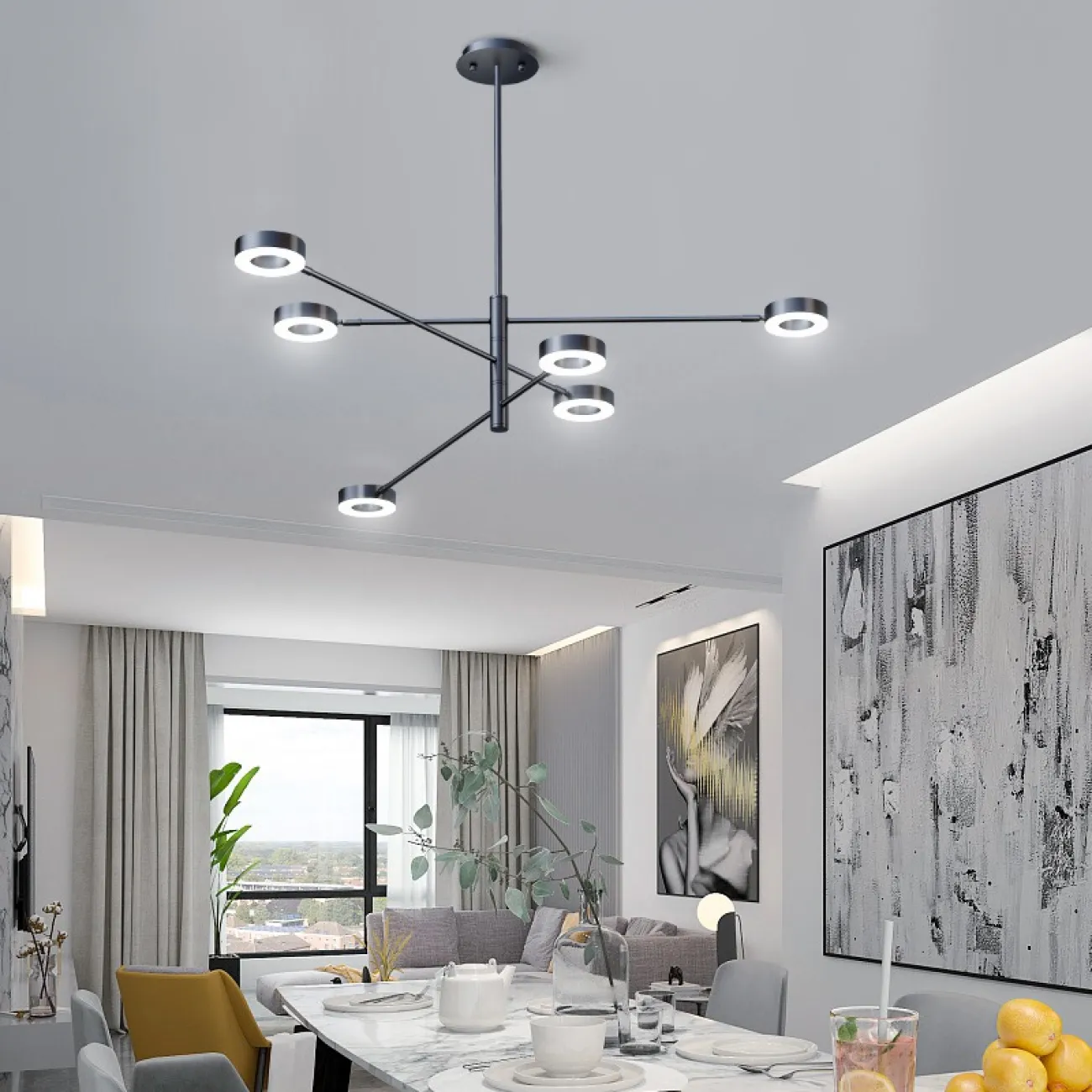 Подвесная люстра ATISSA S 6 D115 от ImperiumLoft