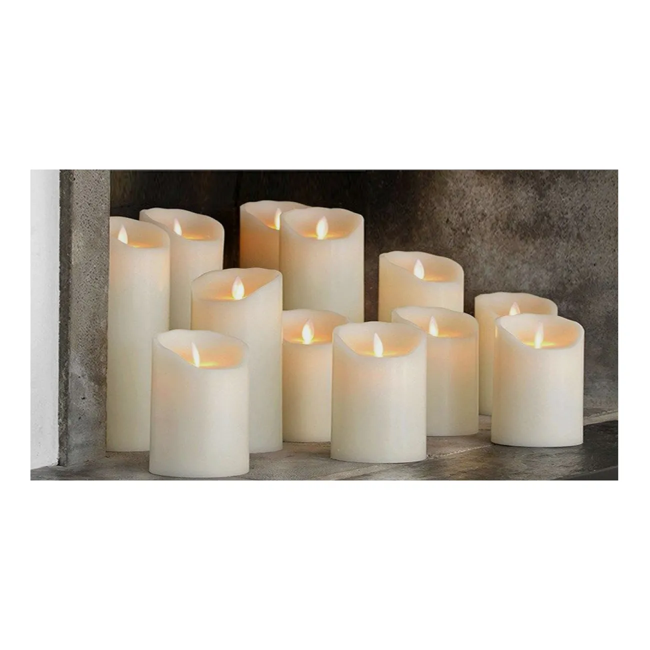 Светодиодная Свеча имитация мерцающего пламя D 75 mm Светодиодная Свеча имитация мерцающего пламя D 75 mm