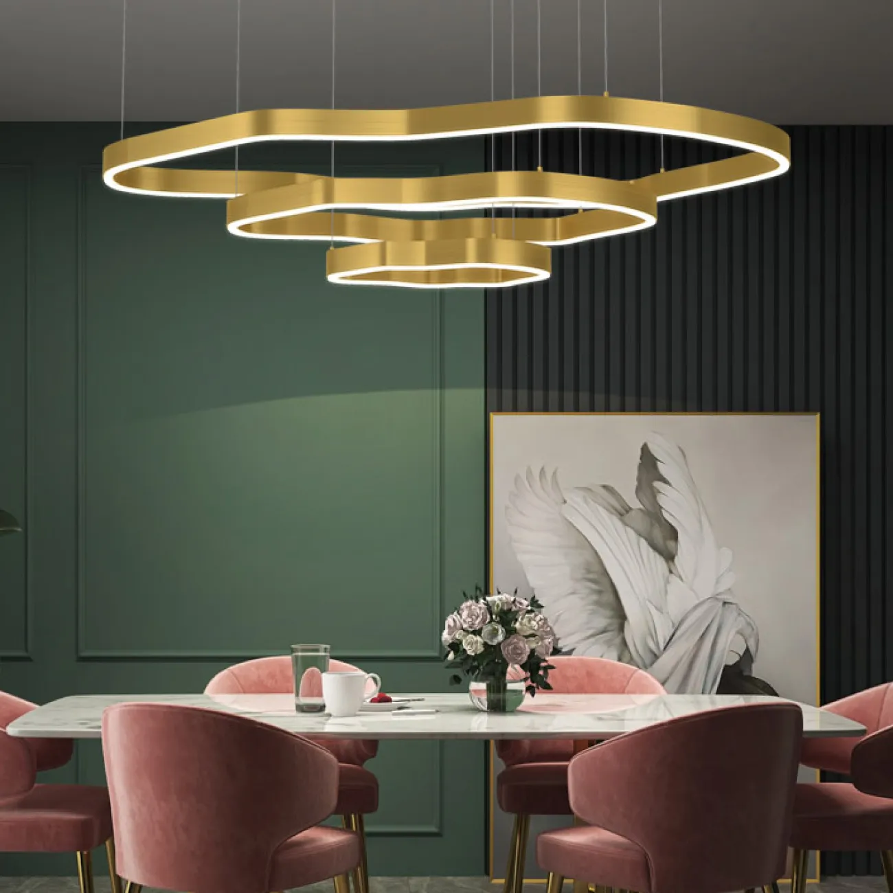 Подвесная люстра ANDANTE D40 D60 D80 D100 D120 D140 от ImperiumLoft