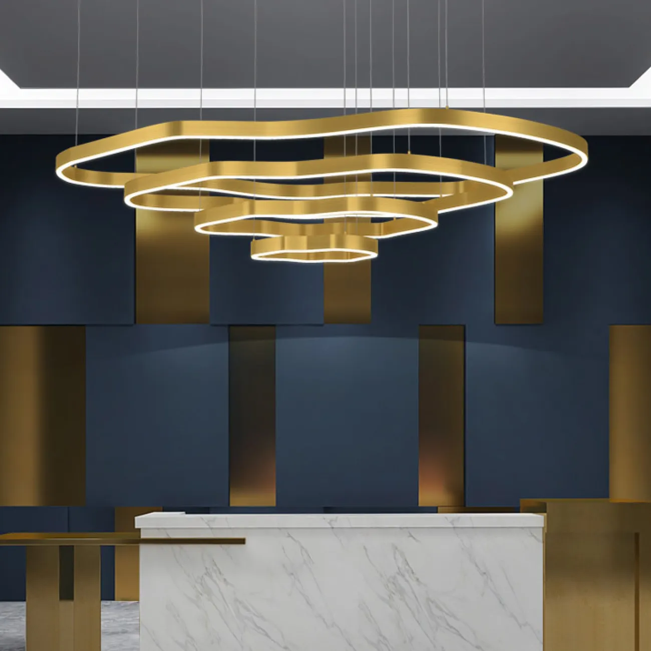 Подвесная люстра ANDANTE D40 D60 D80 D100 D120 D140 от ImperiumLoft