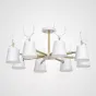 Потолочная люстра с рожками DEER B8 White от ImperiumLoft