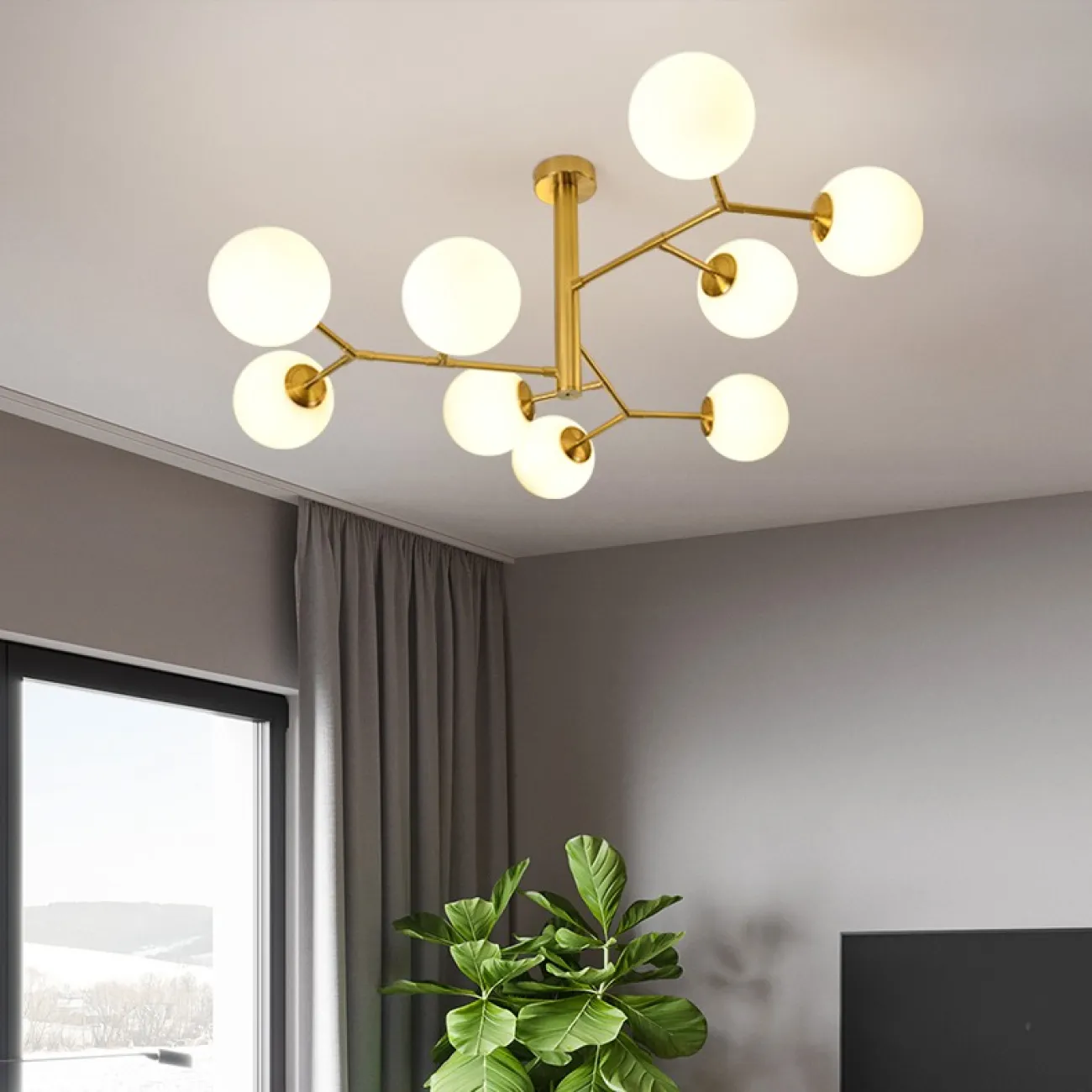 Подвесная люстра TWIGGY D106 Black от ImperiumLoft