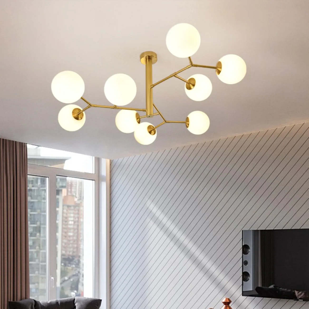 Подвесная люстра TWIGGY D106 Black от ImperiumLoft