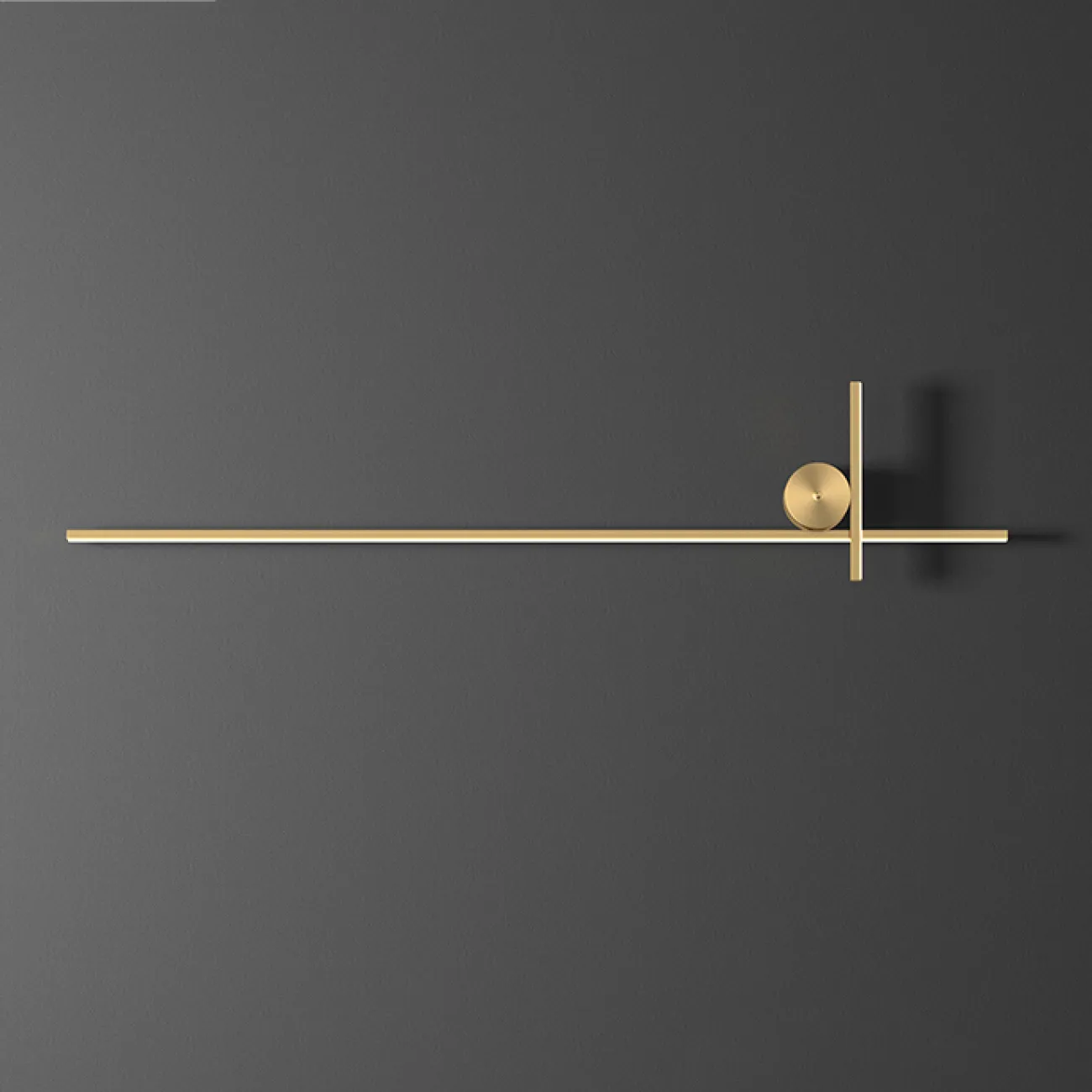 Серия настенных светодиодных светильников с прямоугольными перекрестными плафонами на круглом креплении STICH L100