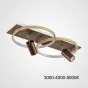 Потолочный светильник DIDRIKA L45 Dark Brown Трехцветный свет от ImperiumLoft
