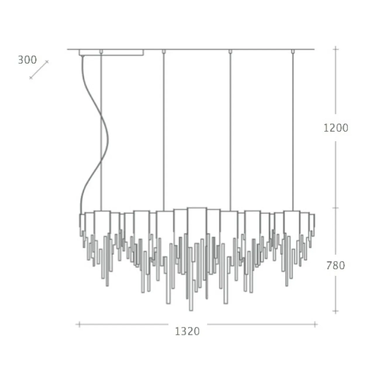Люстра Volver Golden Chain Chandelier от LaLume Люстра Volver Golden Chain Chandelier от LaLume