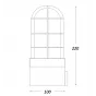 Настольная лампа Steampunk Cage Glass Edison Table lamp от LaLume