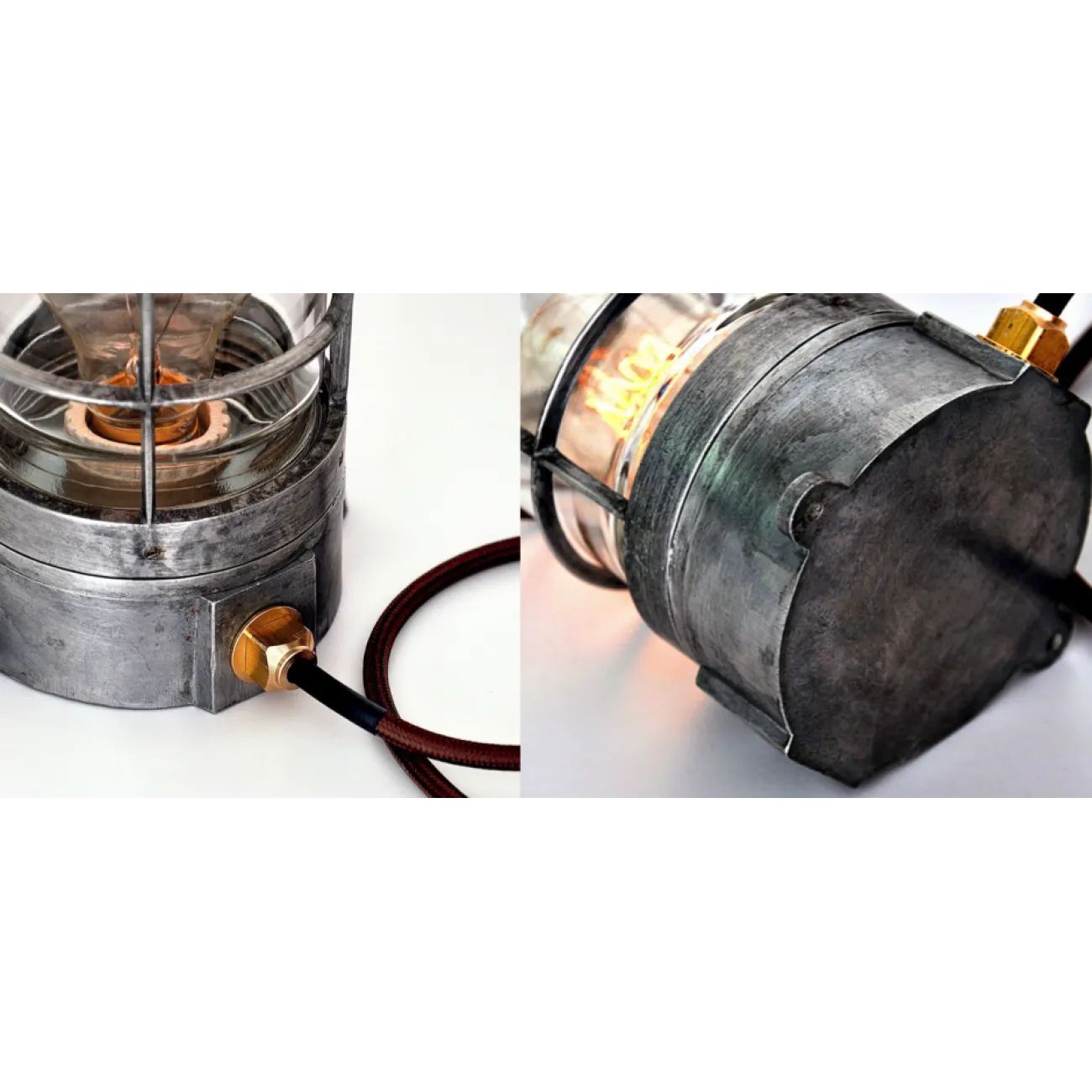 Настольная лампа Steampunk Cage Glass Edison Table lamp от LaLume