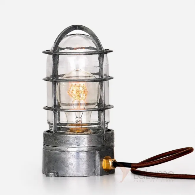 Настольная лампа Steampunk Cage Glass Edison Table lamp от LaLume