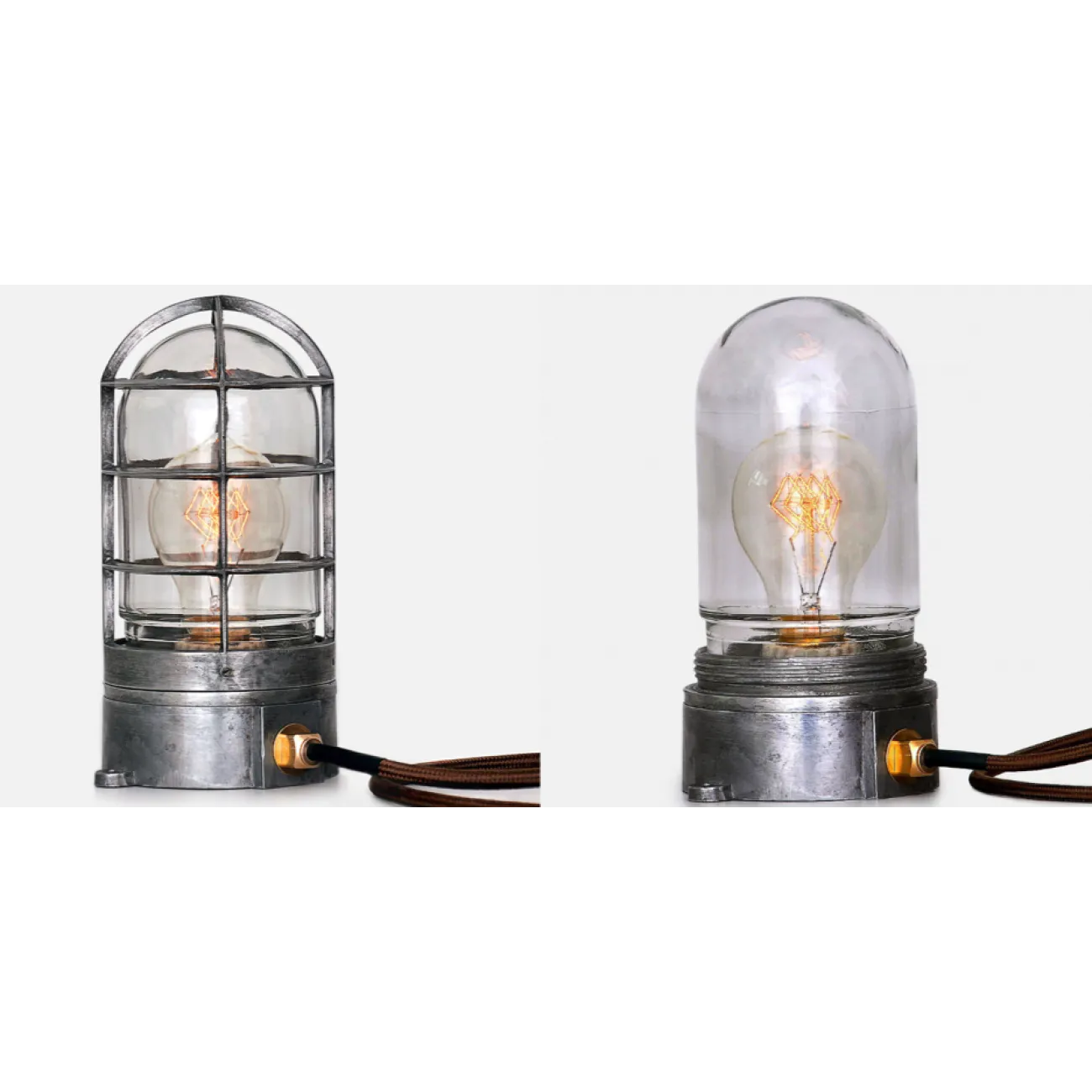 Настольная лампа Steampunk Cage Glass Edison Table lamp от LaLume