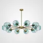 Люстра на штанге MARINE B 10 Gold/Blue от ImperiumLoft
