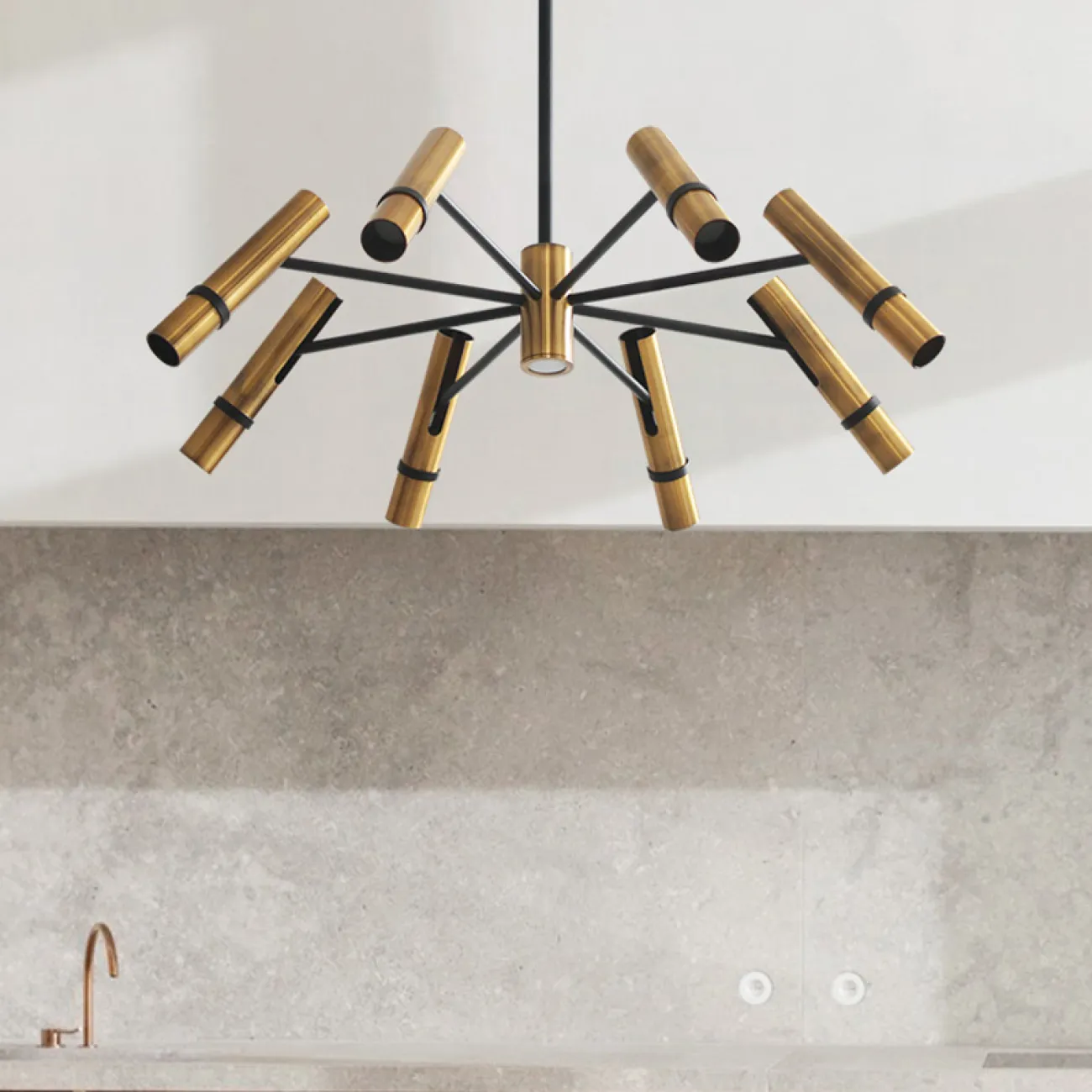 Люстра на штанге REACT D54 от ImperiumLoft Люстра на штанге REACT D54 от ImperiumLoft