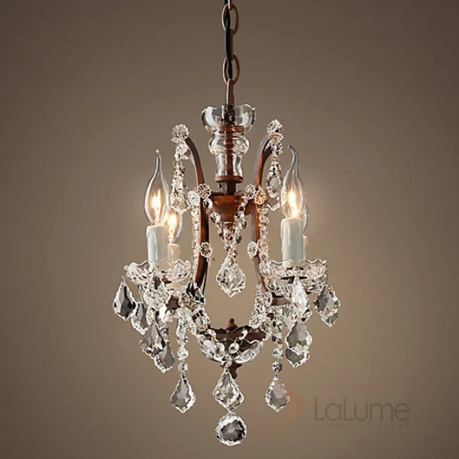 Люстра 19TH C. ROCOCO IRON & CLEAR CRYSTAL 4 от LaLume