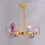 Люстра на штанге AGATE 4 Purple 6 от ImperiumLoft