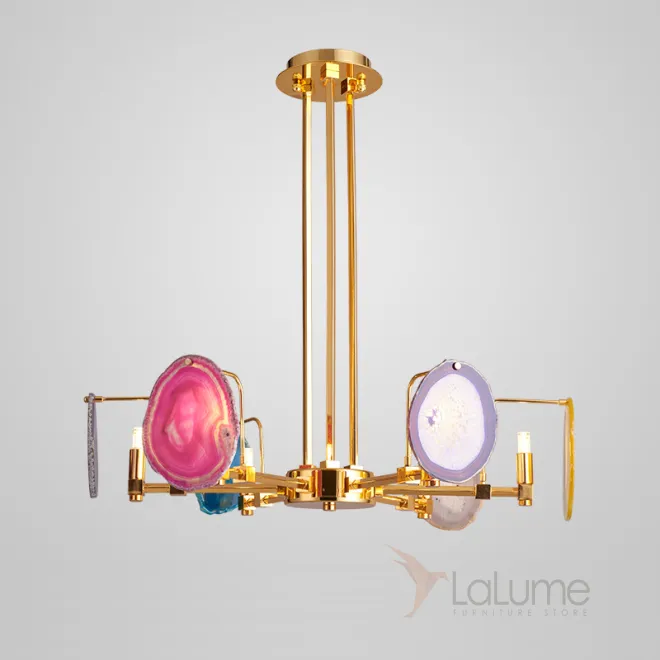 Люстра на штанге AGATE 4 Multicolored 6 от ImperiumLoft