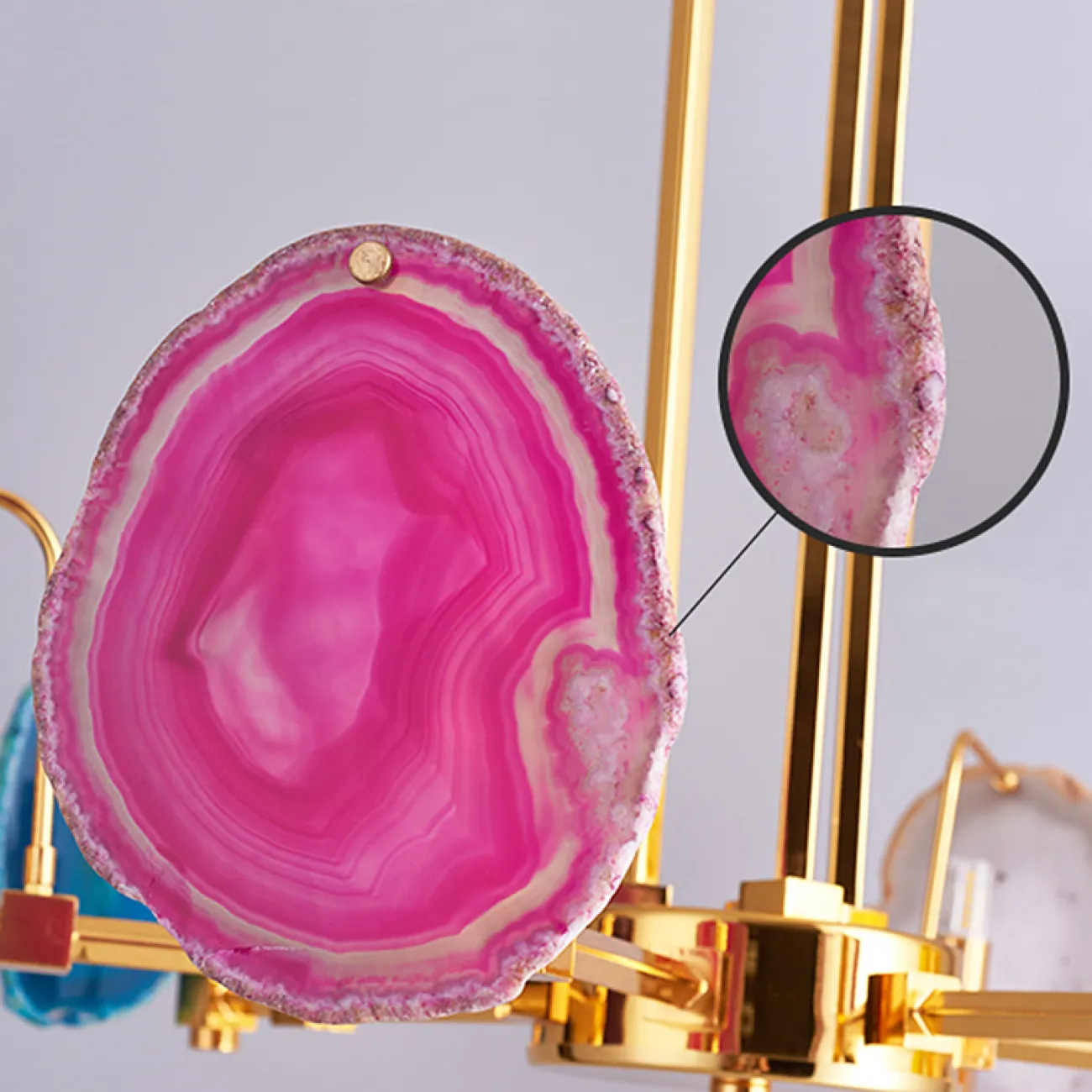 Люстра на штанге AGATE 4 Multicolored 6 от ImperiumLoft