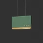 Светодиодный подвесной светильник BOOK 2 H15*25 Green от ImperiumLoft
