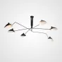 Потолочная люстра TEBES L6 Black от ImperiumLoft