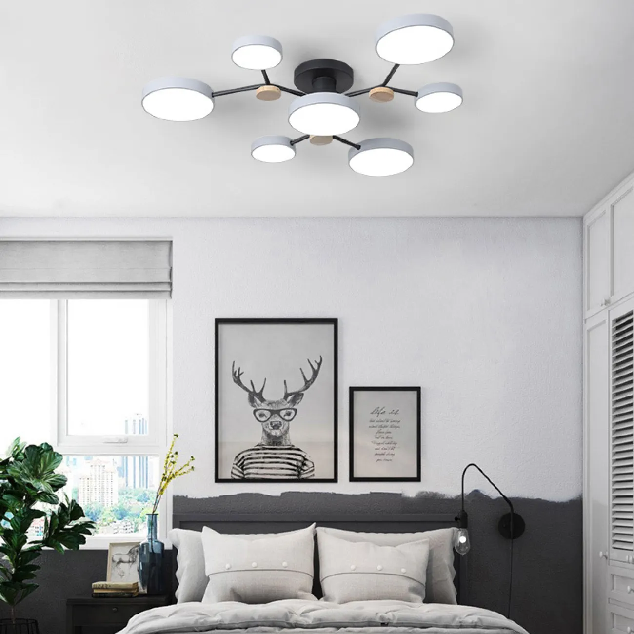 Потолочная люстра GAMMA D98 Grey от ImperiumLoft Потолочная люстра GAMMA D98 Grey от ImperiumLoft