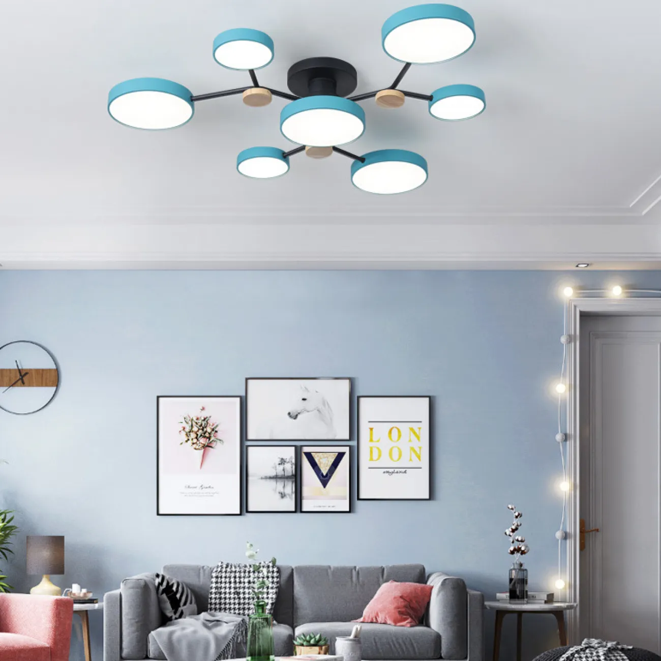Потолочная люстра GAMMA D88 Grey от ImperiumLoft