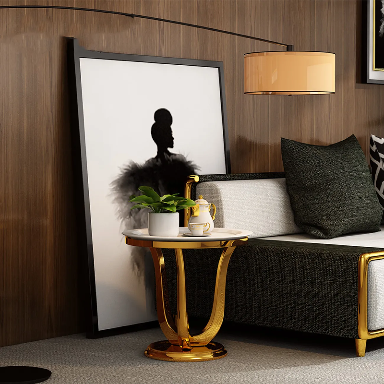 Дизайнерский журнальный столик LaLume-AP00115