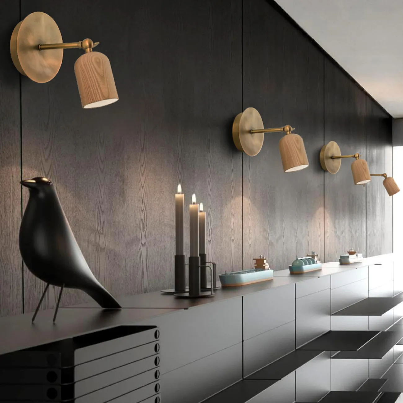 Бра PORI Dark wood от ImperiumLoft Бра PORI Dark wood от ImperiumLoft