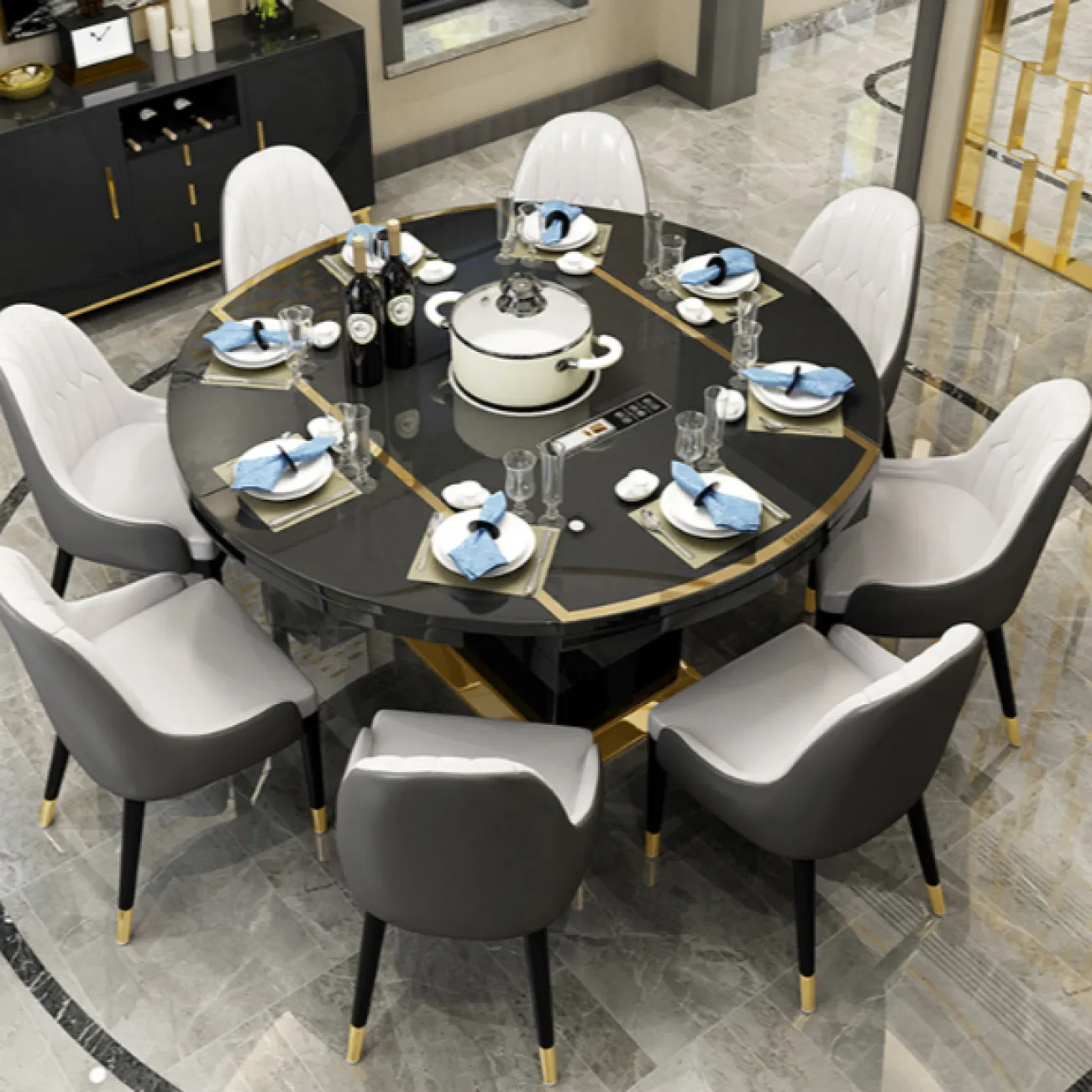 Дизайнерский обеденный стол LaLume-AZ00288