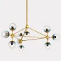Люстра Modo Chandelier Globes Blue Ambre Gold от LaLume