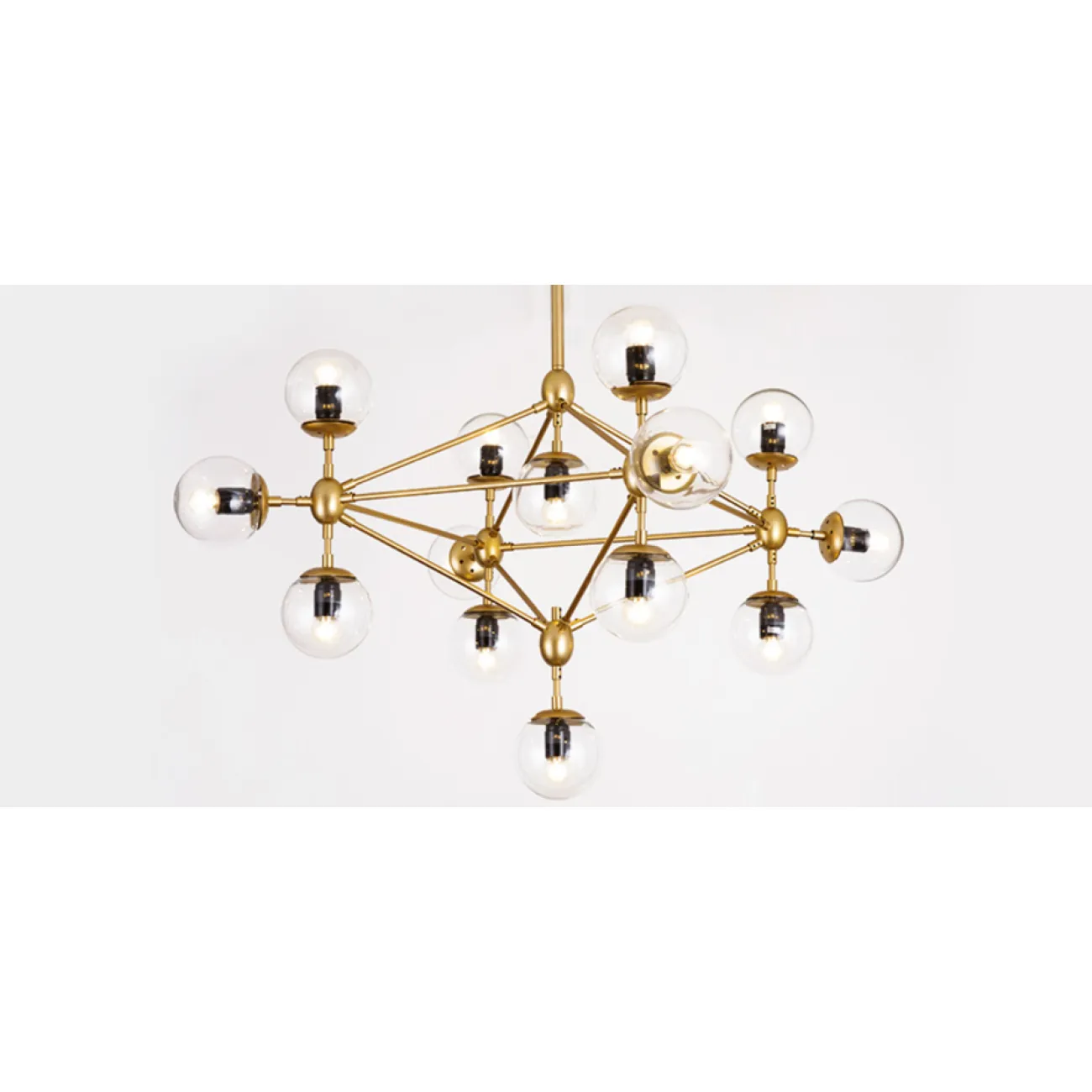 Люстра Modo Chandelier Globes Blue Ambre Gold от LaLume