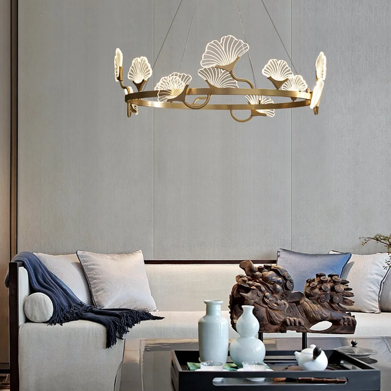 Светодиодная люстра с кольцевым каркасом SELVI B D70 от ImperiumLoft