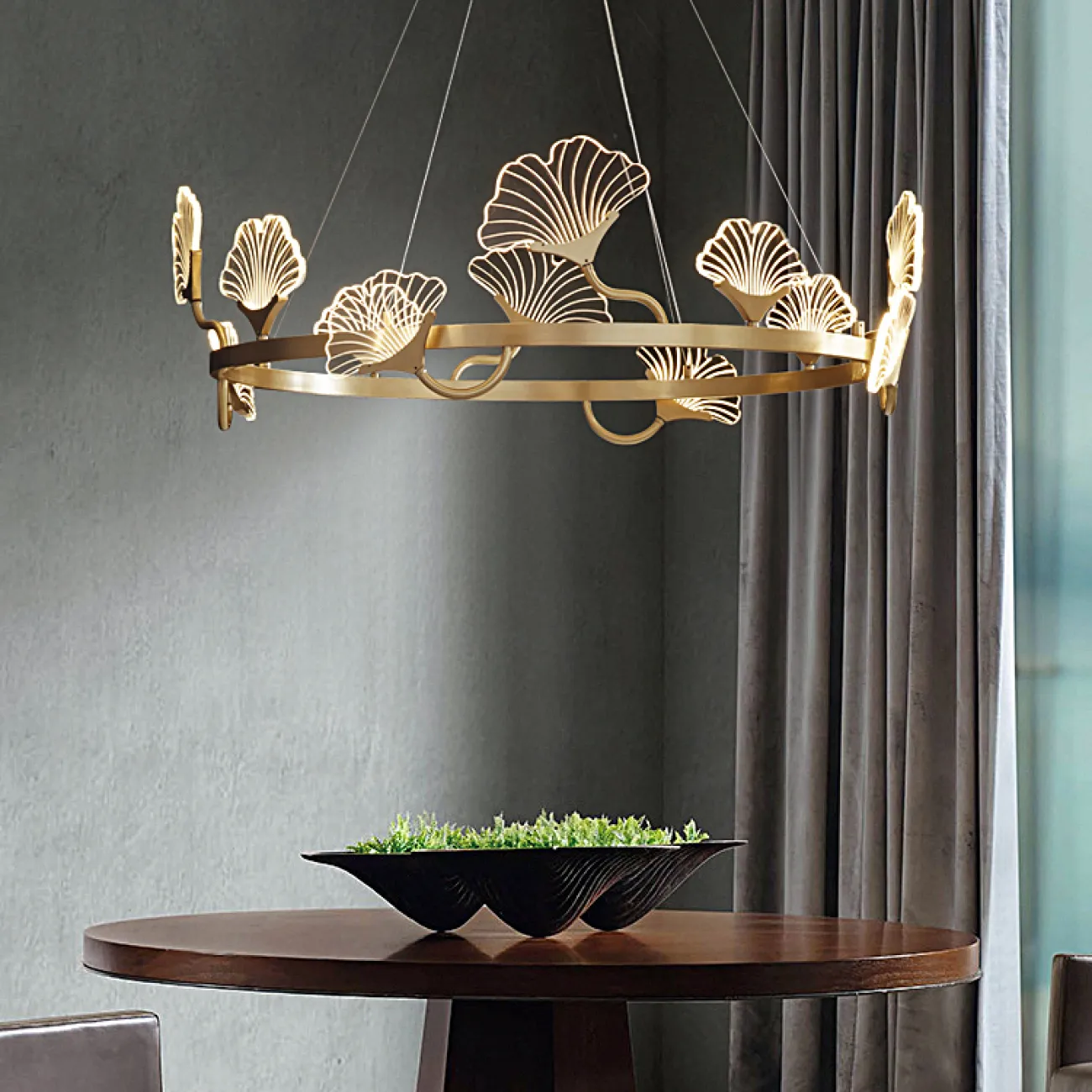 Светодиодная люстра с кольцевым каркасом SELVI B D70 от ImperiumLoft