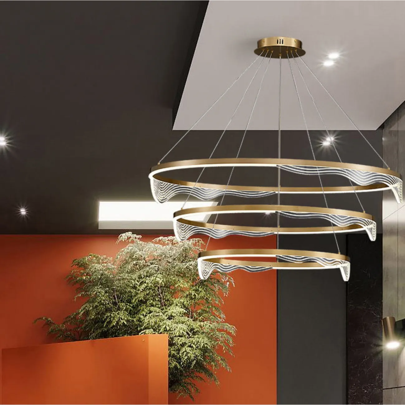 Подвесная люстра HANNA B C D60 D80 D100 3R от ImperiumLoft