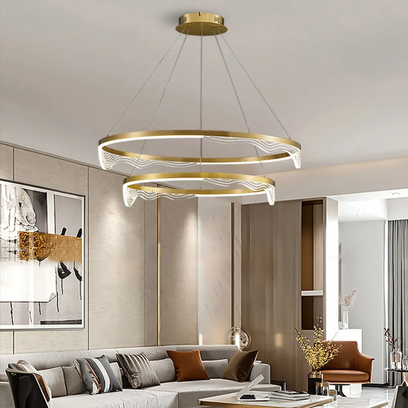 Подвесная люстра HANNA B C D60 D80 D100 3R от ImperiumLoft