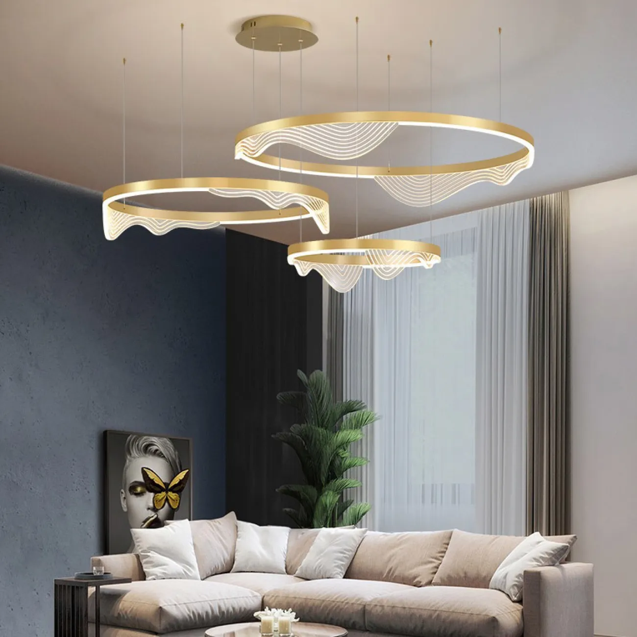 Подвесная люстра HANNA B C D60 D80 D100 3R от ImperiumLoft
