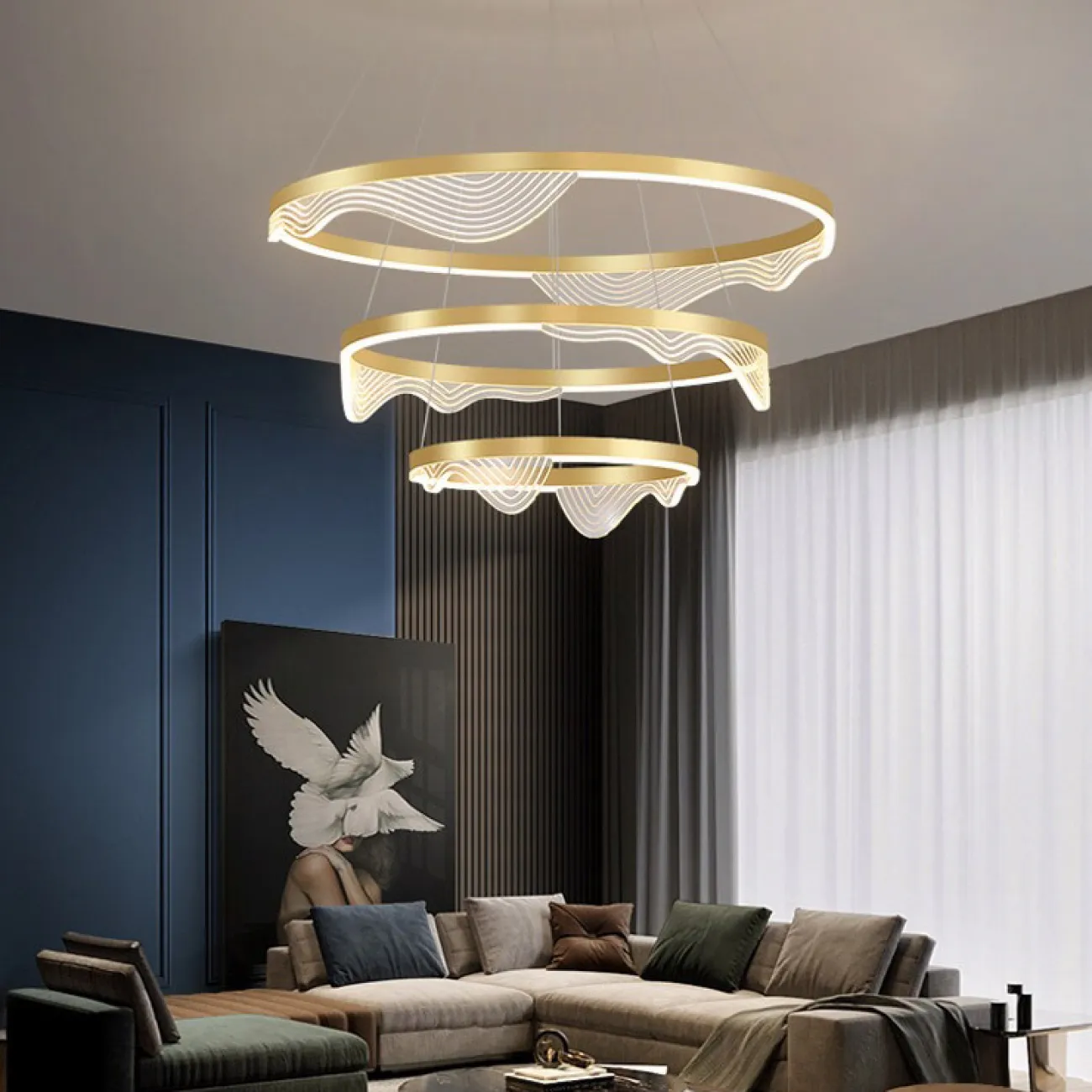 Подвесная люстра HANNA B C D60 D80 D100 3R от ImperiumLoft